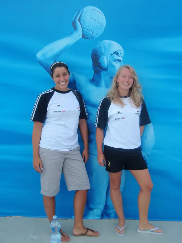 Sandra Schilling und Mariam Salloum bei der WM in Rom.