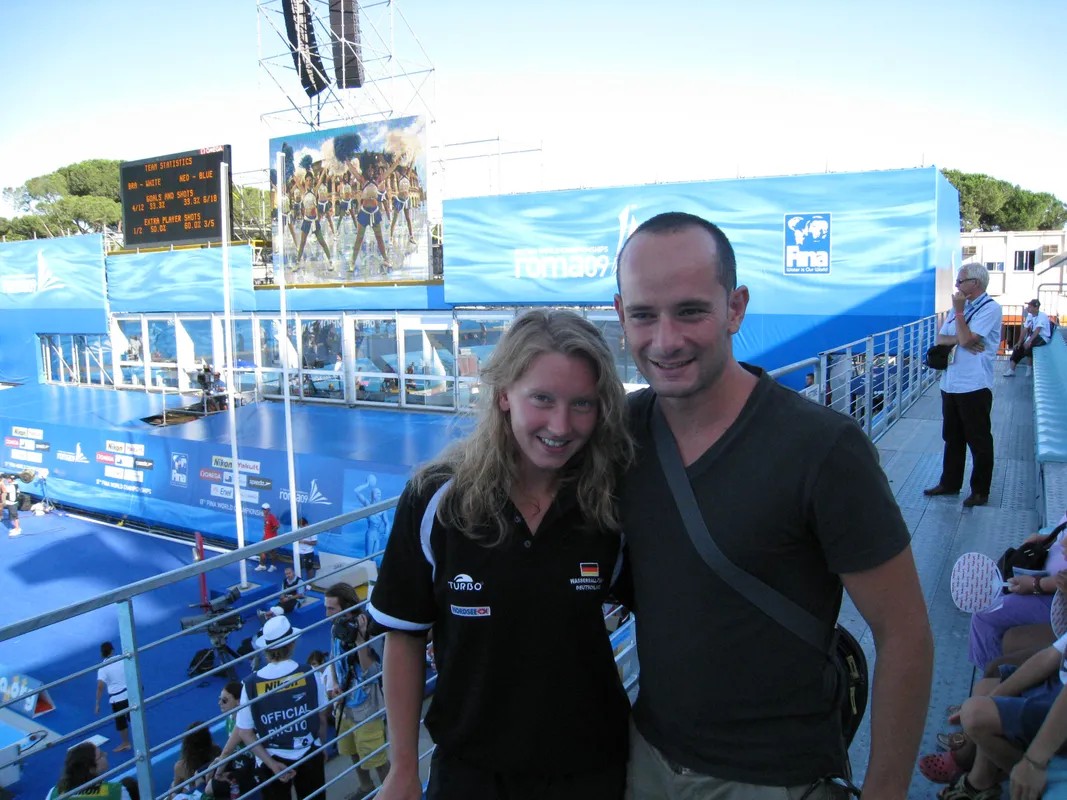 SGN-Wasserballer Alessandro Oliverio zum WM-Besuch bei Sandra Schilling